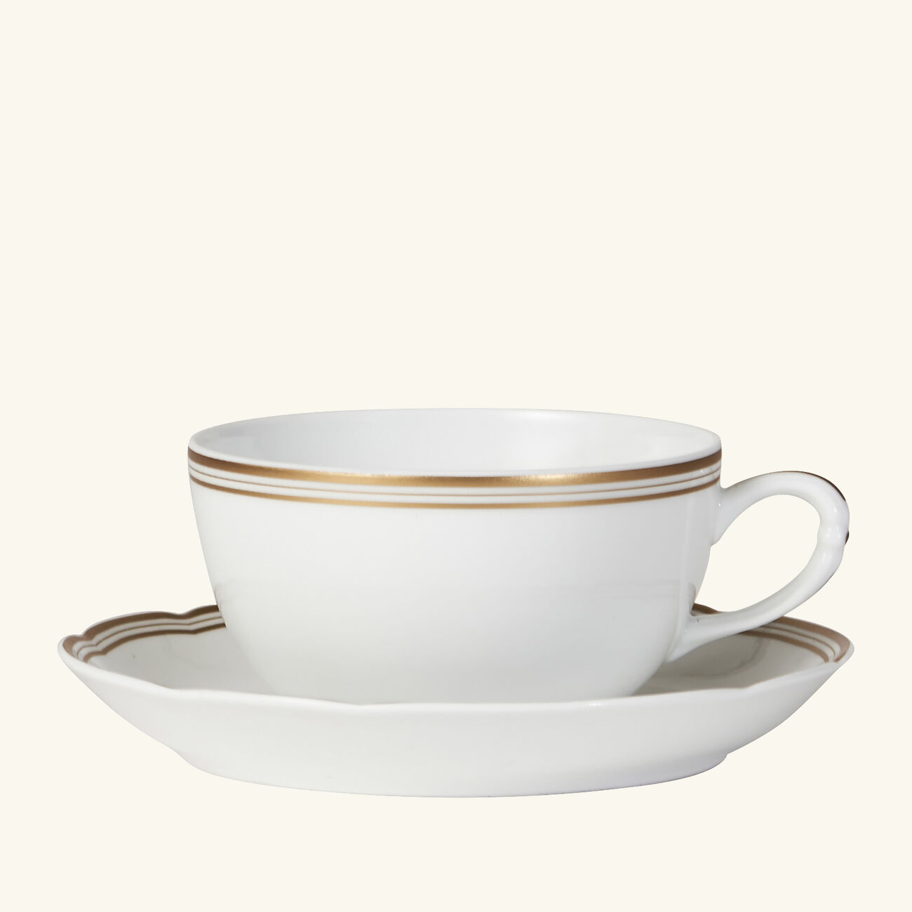 Pompadour Tea Cup & Saucer Gold bernardaud pompadour tea cup saucer gold