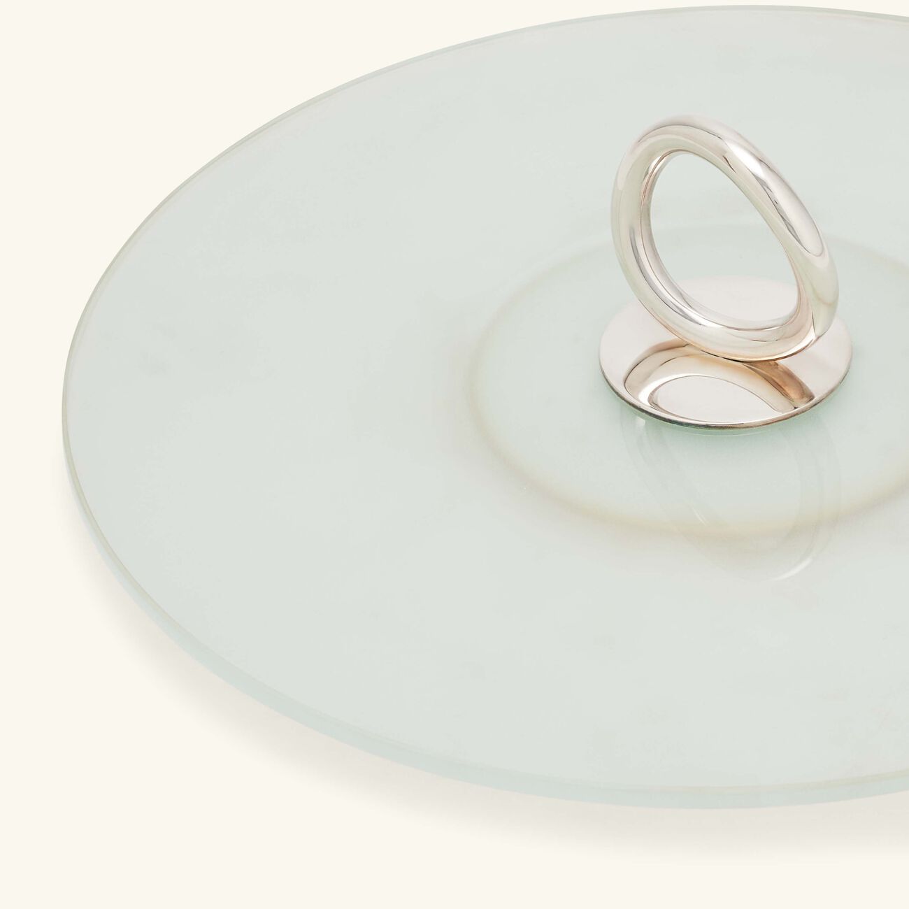 كريستوفل طبق الضيافة فيرتيجو دائري باللون الفضي 30 سم