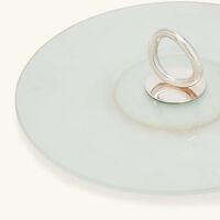 كريستوفل طبق الضيافة فيرتيجو دائري باللون الفضي 30 سم