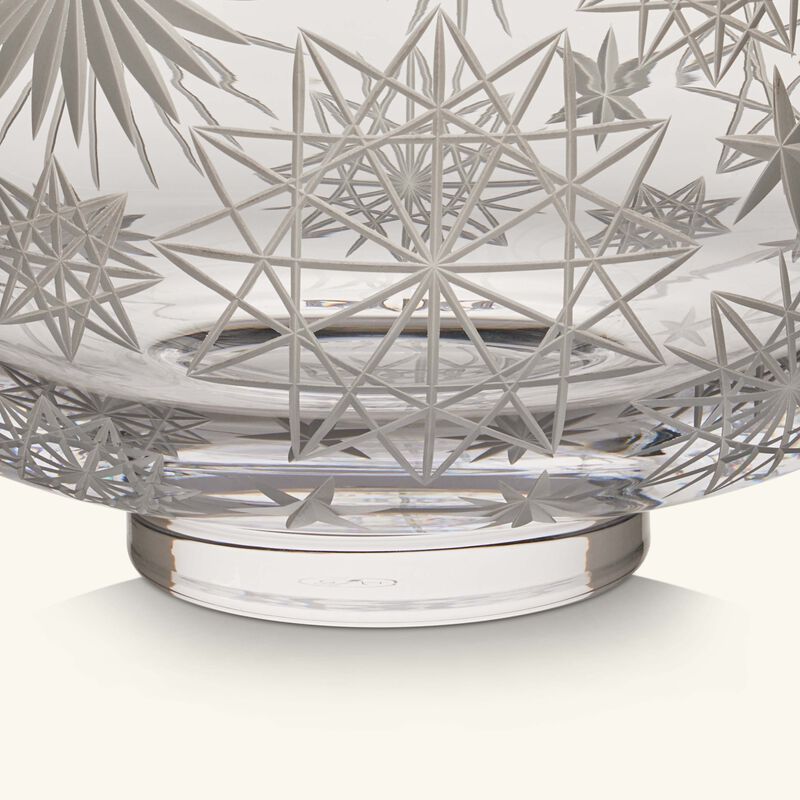 روكل وعاء كراكاتيت من الكريستال الشفاف   39 سم