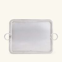 christofle vertigo serving tray rectangular extra large silver plated