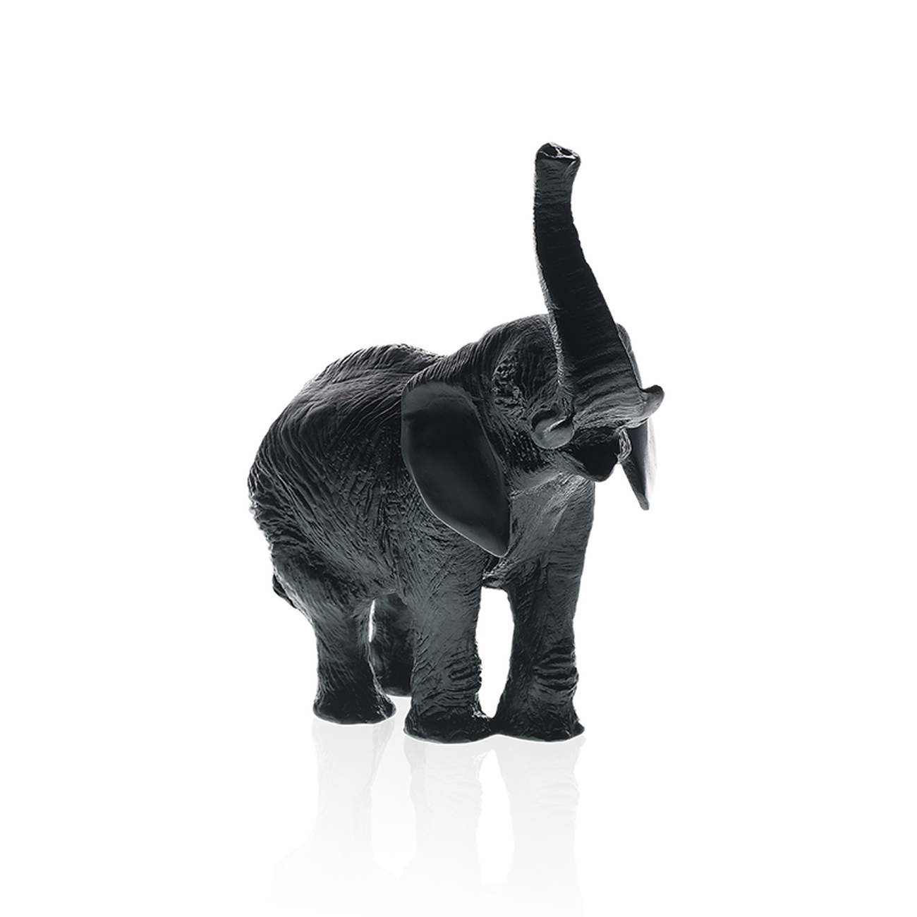 daum elephant sculpture black