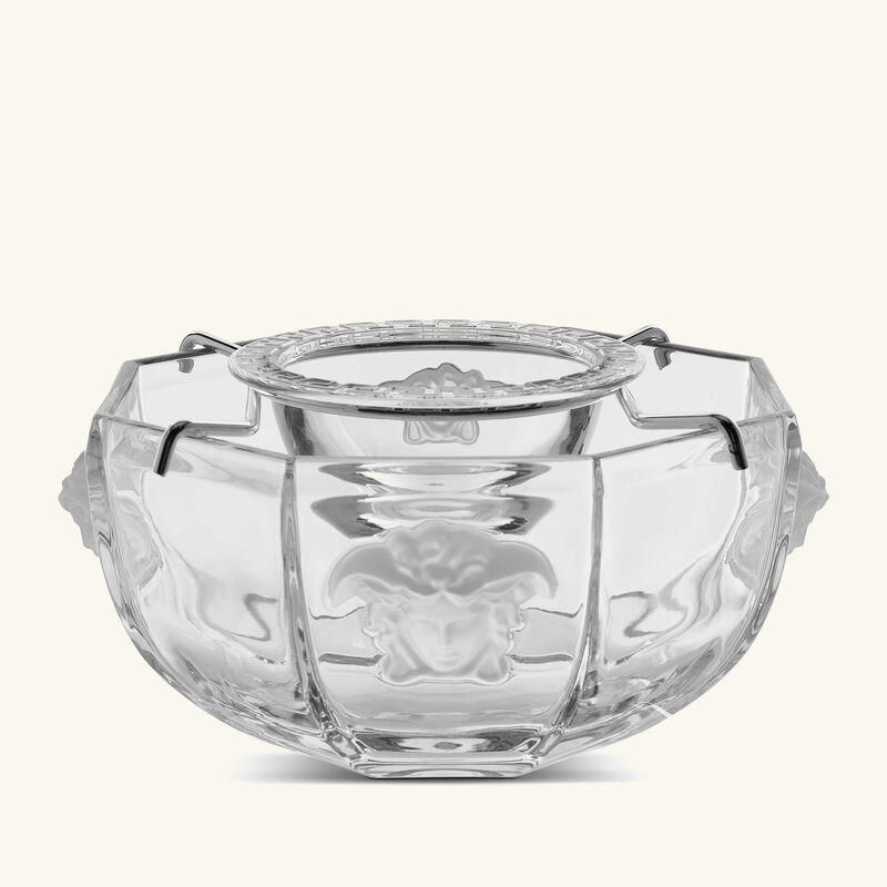 versace crystal caviar bowl clear
