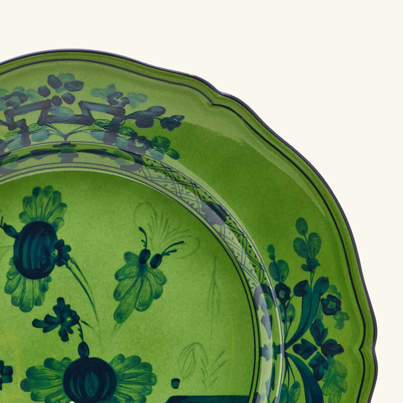 Oriente Italiano Serving Platter Round Green 31cm ginori 1735 oriente italiano serving platter round green 31cm