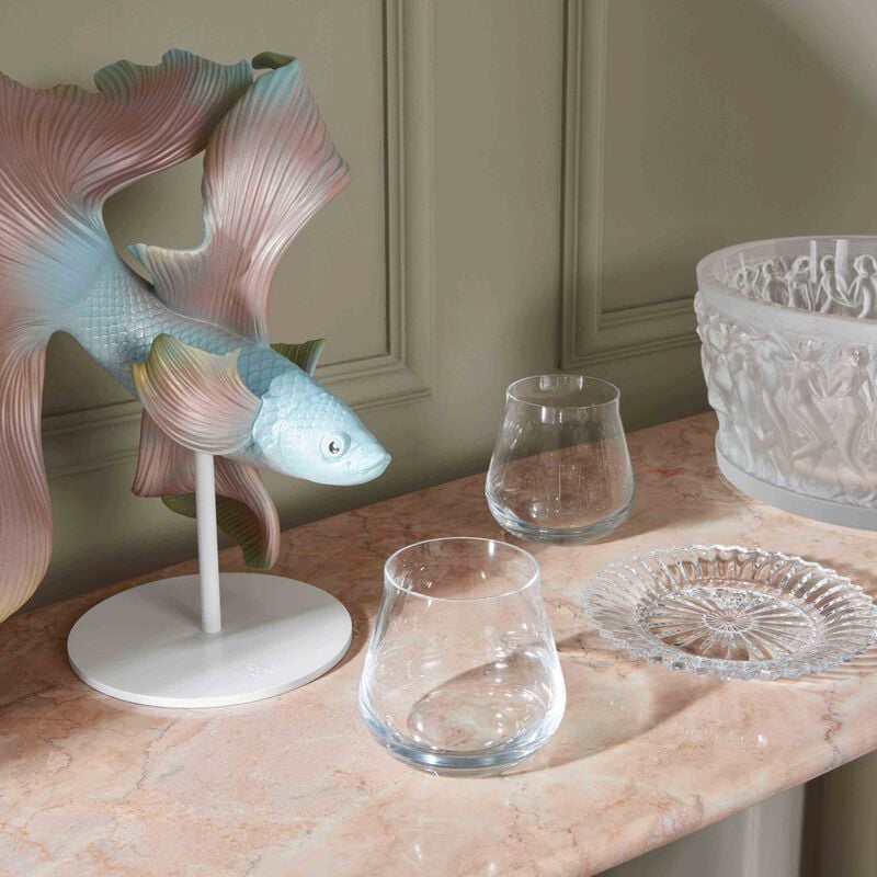 Betta Fish Sculpture Left Medium Pink lladro betta fish sculpture left medium pink