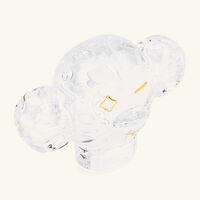 baccarat faunacrystopolis monkey candle holder clear