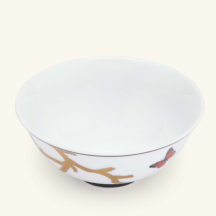 bernardaud aux oiseaux serving bowl gold 12cm
