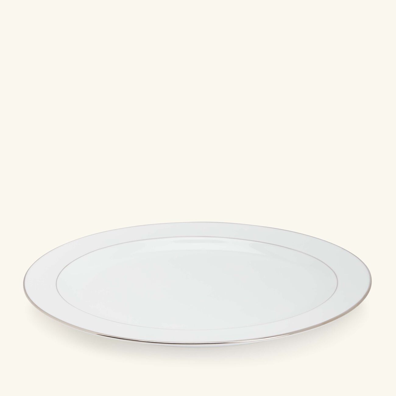 Platter Oval Silver 33cm bernardaud platter oval silver 33cm