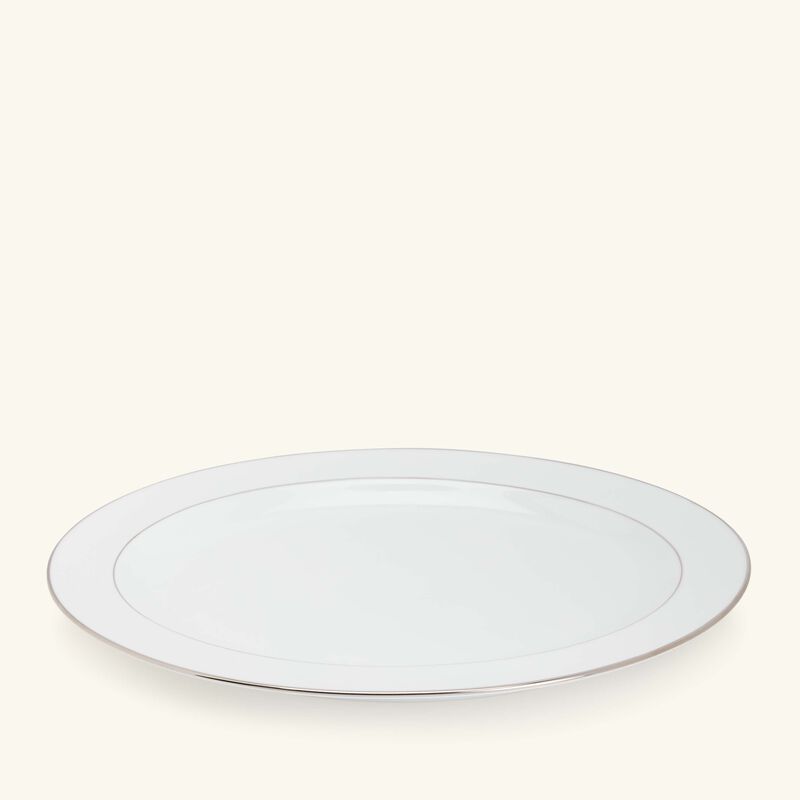 Platter Oval Silver 33cm bernardaud platter oval silver 33cm