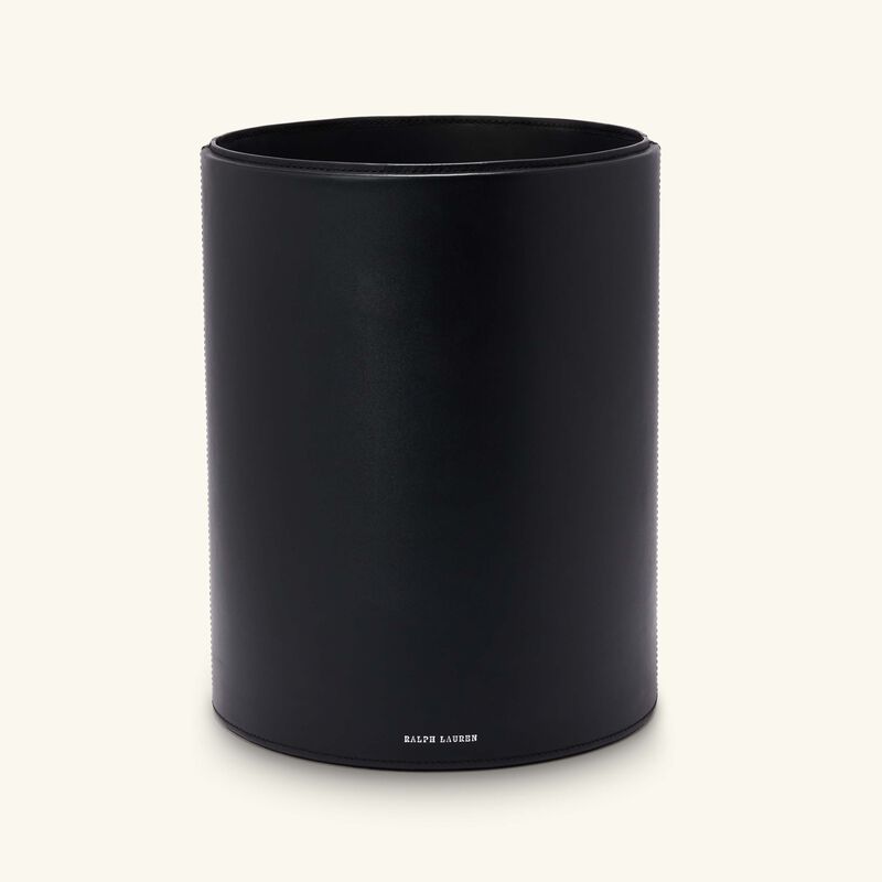Brennan Waste Basket Black ralph lauren home brennan waste basket black