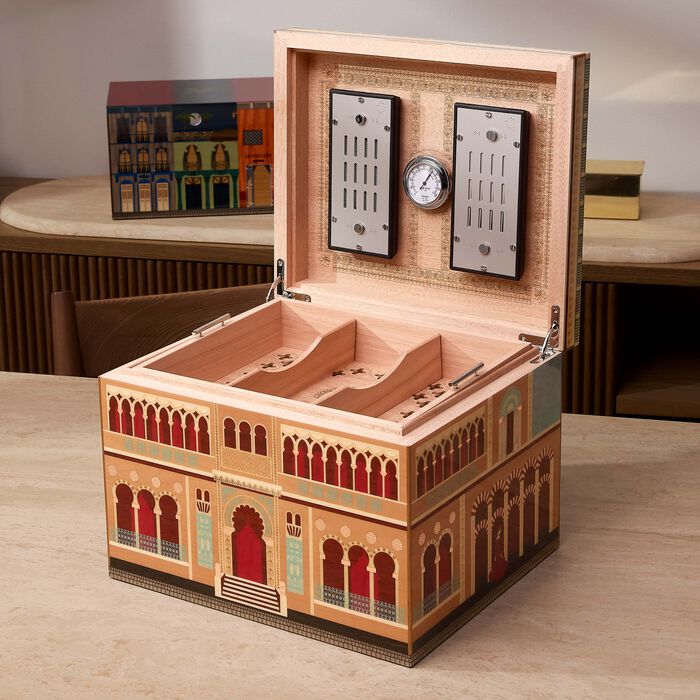 "Palacio Cienfuegos" Humidor Brown elie bleu palacio cienfuegos humidor brown