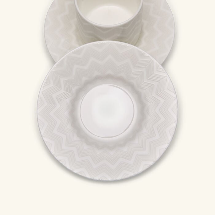 ZIG ZAG Coffee Cup & Saucer White Set of 2 missoni home zig zag coffee cup saucer white set of 2