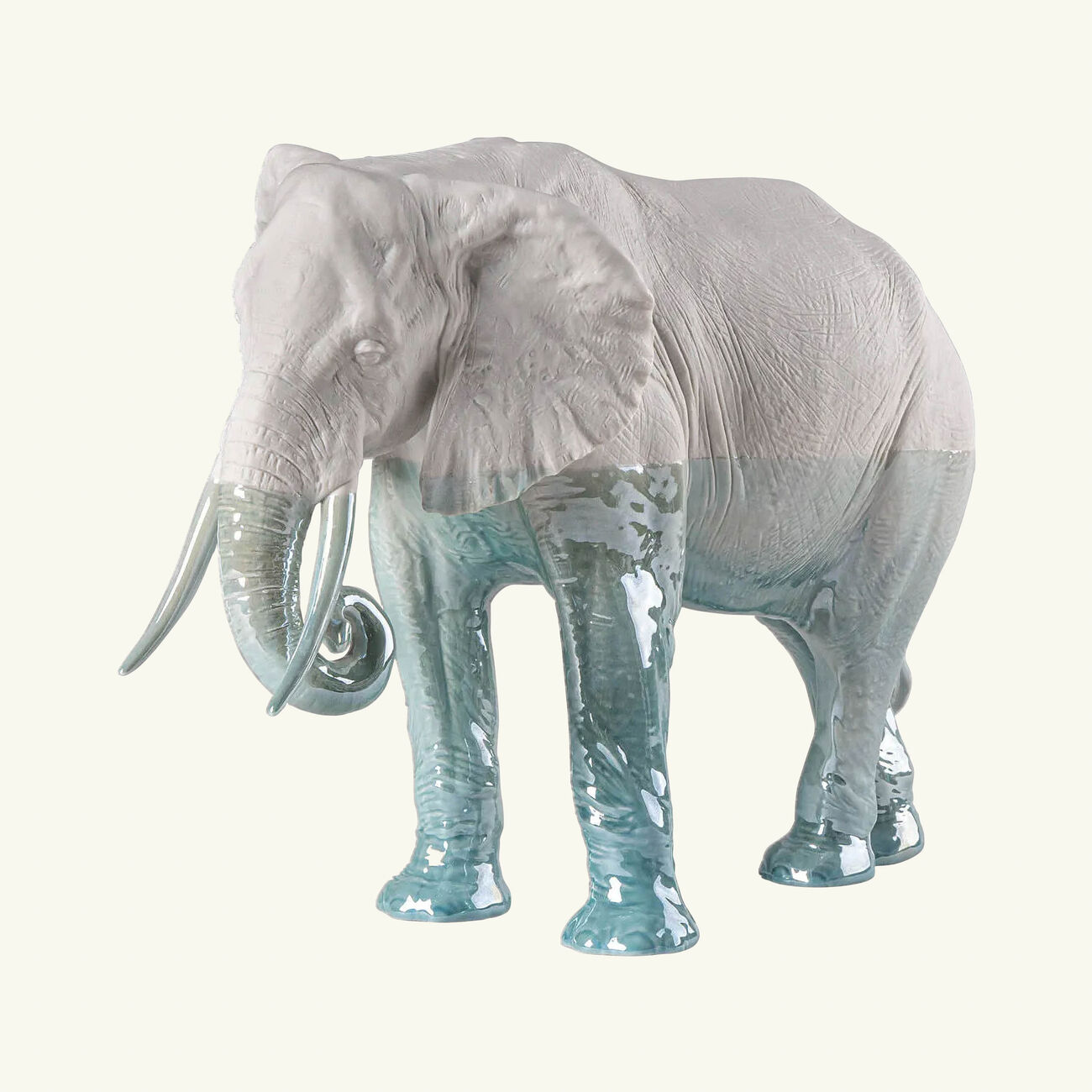 Elephant Underwater Sculpture Medium White lladro elephant underwater sculpture medium white