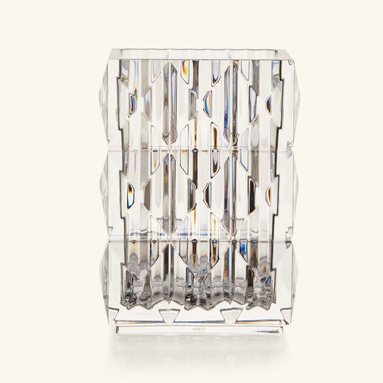 baccarat louxor vase rectangular small clear