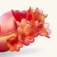 daum safran centerpiece orange