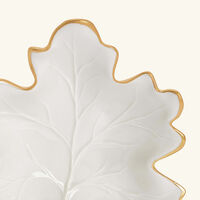 villari autumn fig leaf trinket tray small white