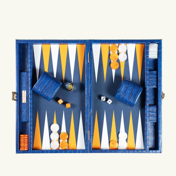 vido alligator backgammon set medium