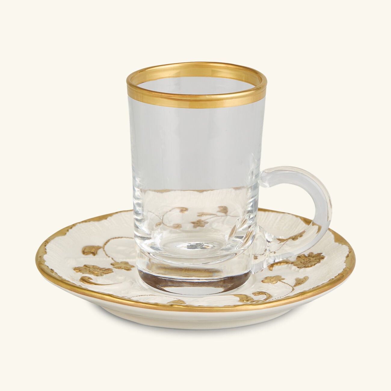 Taormina Tea Cup & Saucer Gold villari taormina tea cup saucer gold