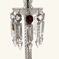 baccarat torch lamp black shade