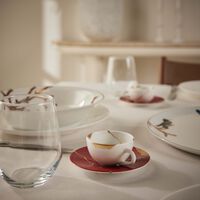Kintsugi Rouge Espresso Cups And Saucers - Set Of 2 bernardaud kintsugi rouge espresso cups and saucers set of 2