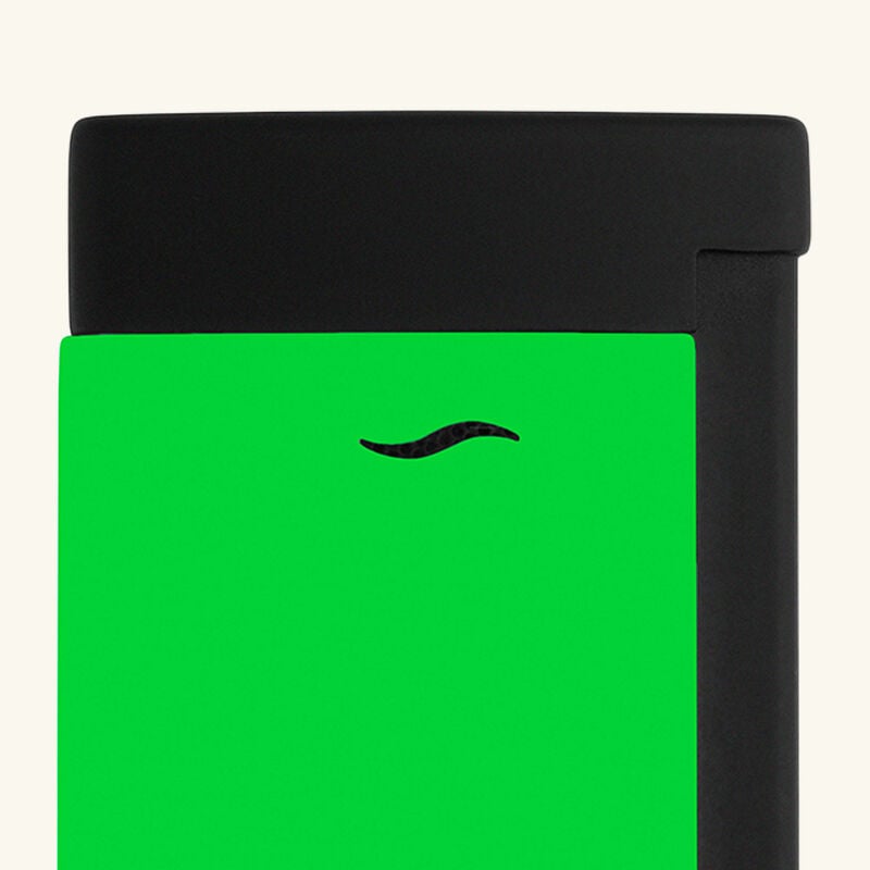 اس تي دوبون ولاعة سليم 7 بطلاء بلون أخضر نيون