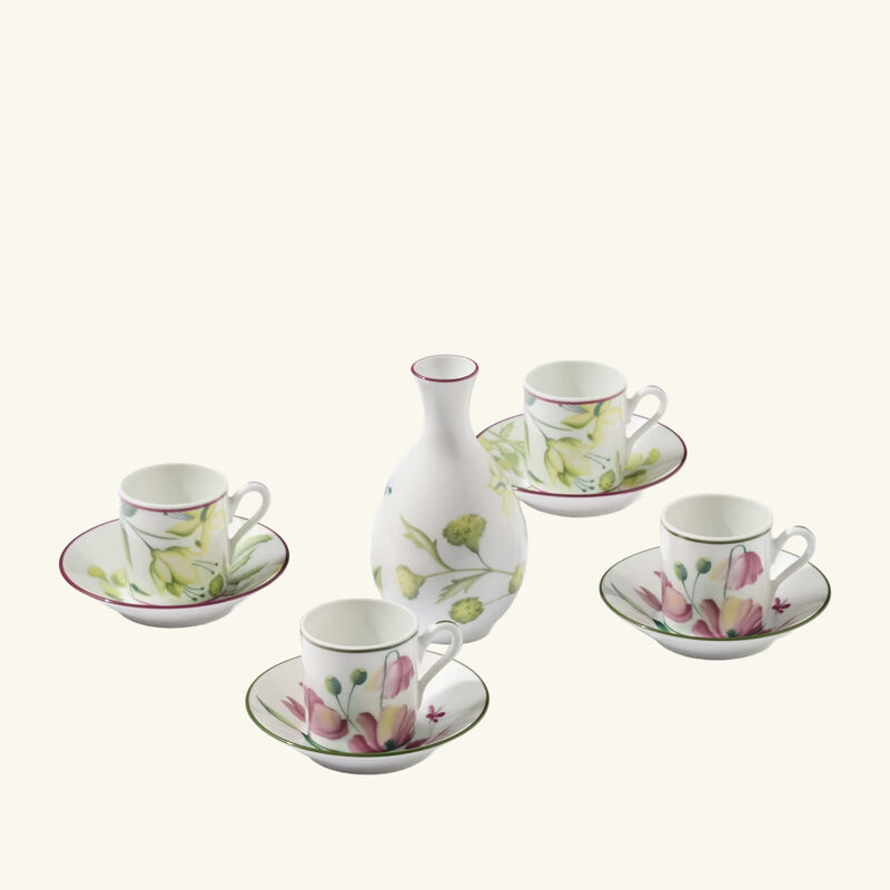 Florenza Acanto Impero Coffee Cup Green Set of 2 ginori 1743 florenza acanto impero coffee cup green set of 2
