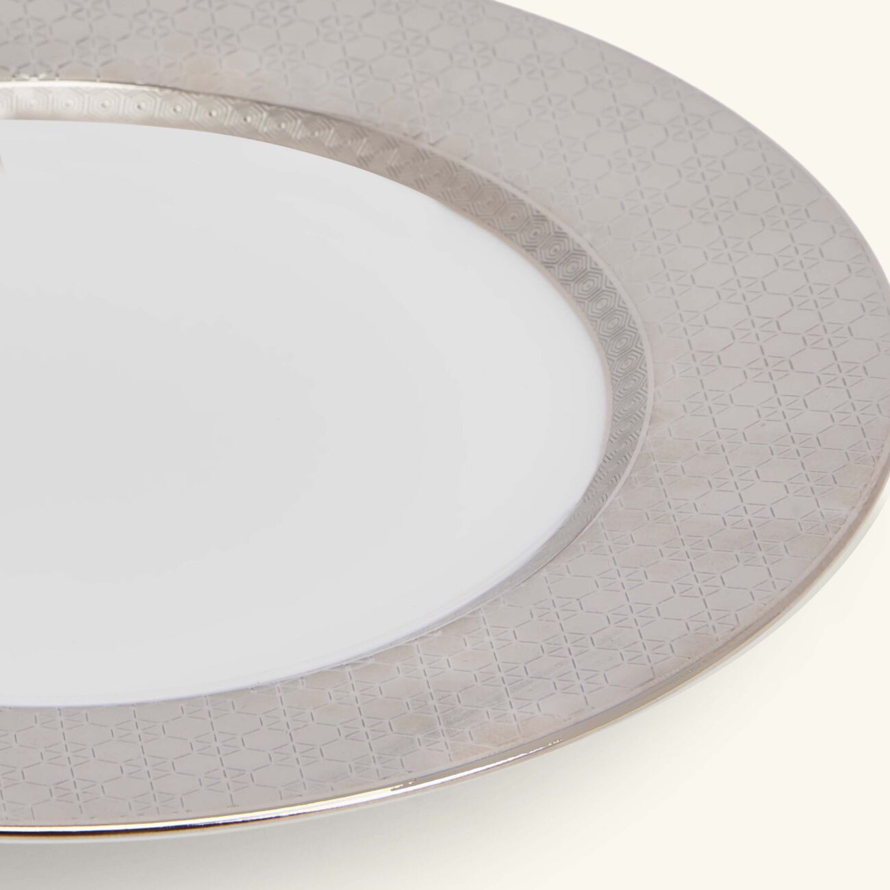 bernardaud divine bread   butter plate round silver 16cm