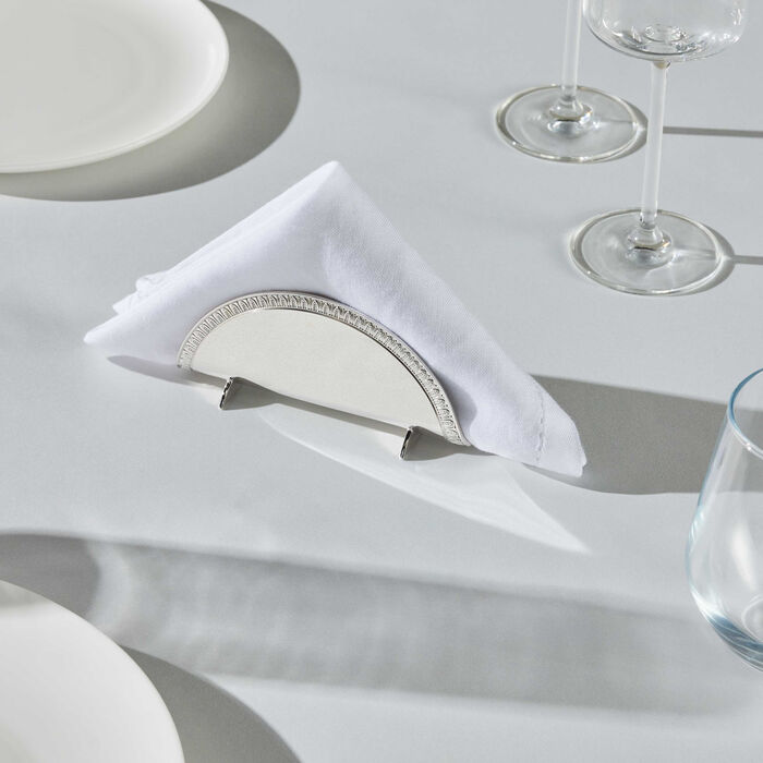 christofle malmaison napkin holder silver plated
