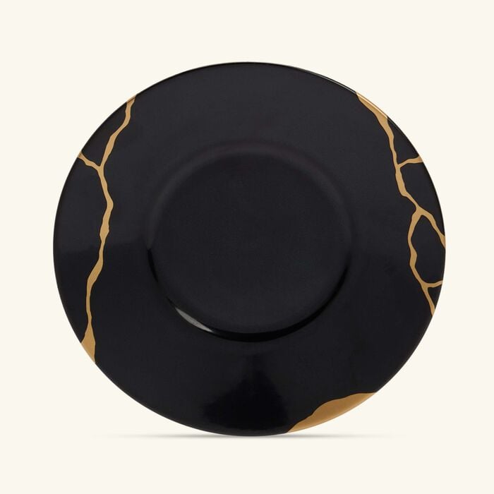 Kintsugi Tea Cup & Saucer Black bernardaud kintsugi tea cup saucer black