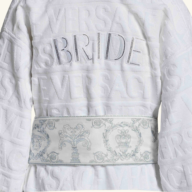 versace i love baroque bride bath robe extra large white