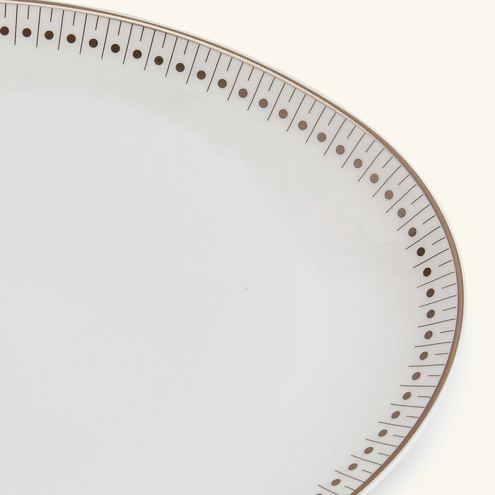 كريستوفل طبق مالميزون إمبيريال بيضاوي الشكل أبيض 28 سم