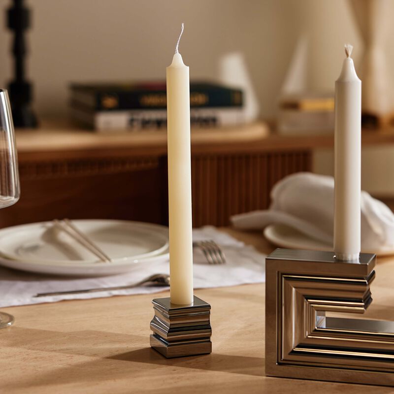 كريستوفل حامل الشموع بيرسبيكتفز من الكروم بالحجم الصغير دون شمعة