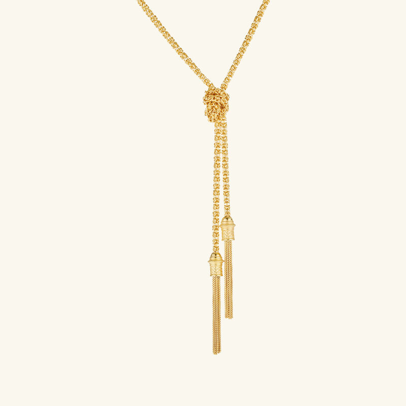 christofle pompon necklace chain gold