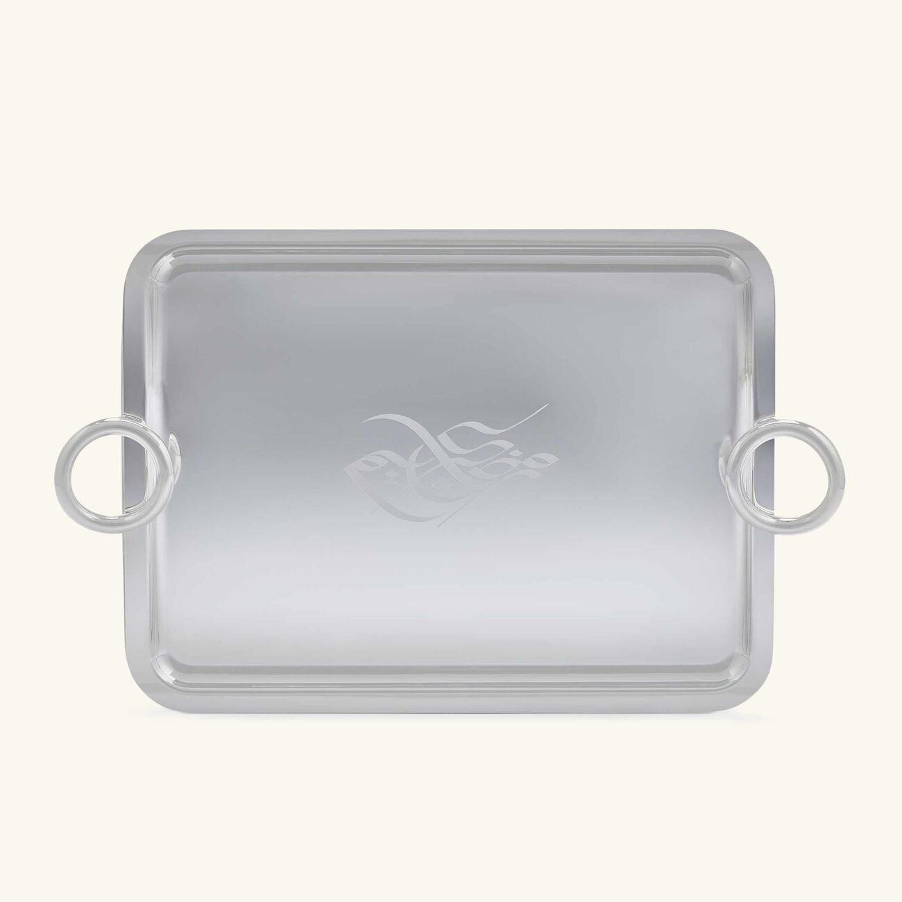christofle vertigo ramadan serving tray rectangular large silver plated
