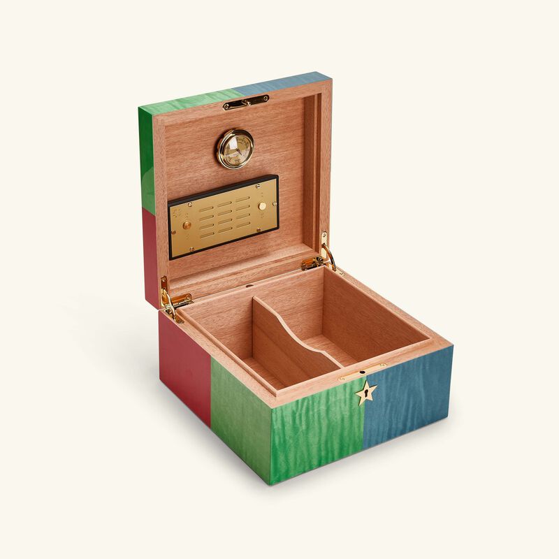 إيلي بلو صندوق حفظ السيجار تشي بوب آرت متعدد الألوان