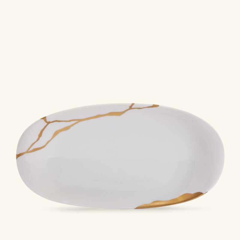 Kintsugi Serving Platter Oval White 23cm bernardaud kintsugi serving platter oval white 23cm