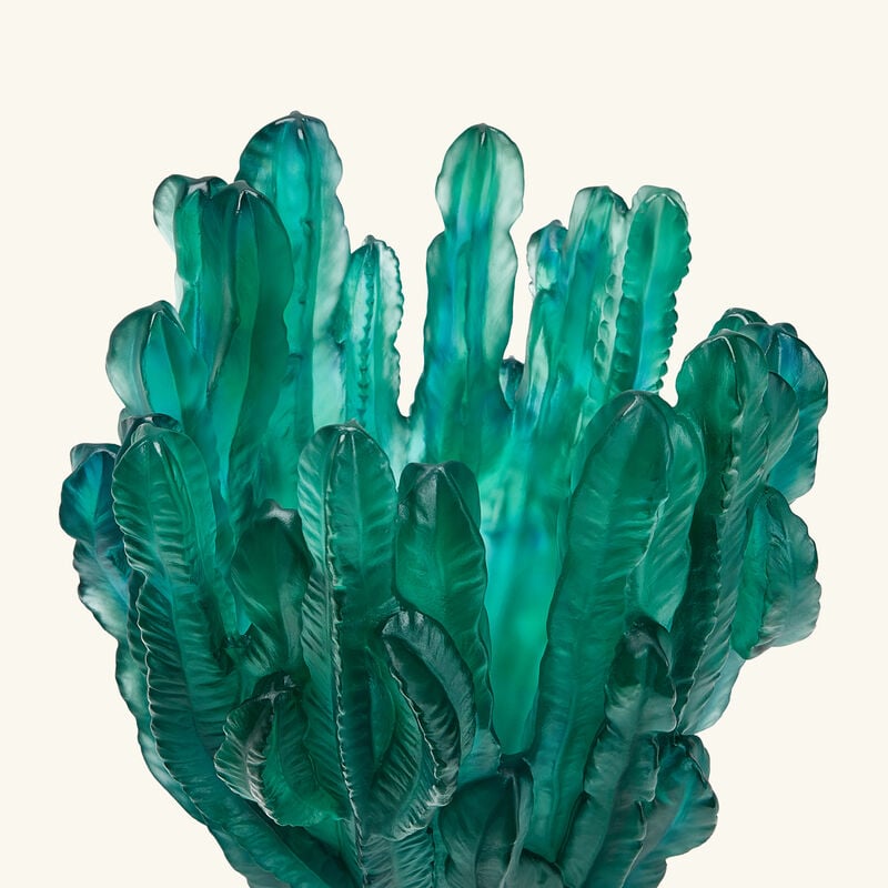 Jardin de Cactus Vase Large Green daum jardin de cactus vase large green