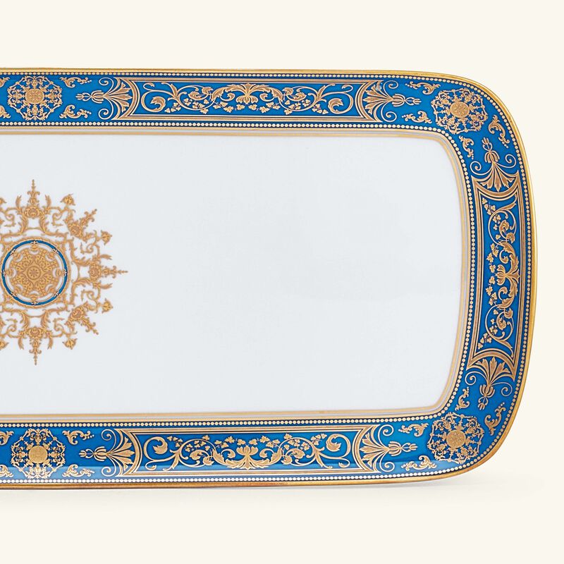 bernardaud aux rois cake platter rectangular gold