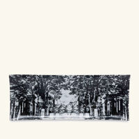 Giardino Settecentesco Tray Rectangular Small Grey fornasetti giardino settecentesco tray rectangular small grey