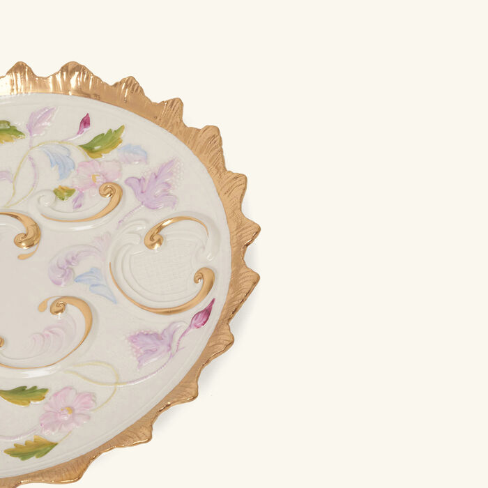 villari taormania serving tray round medium white