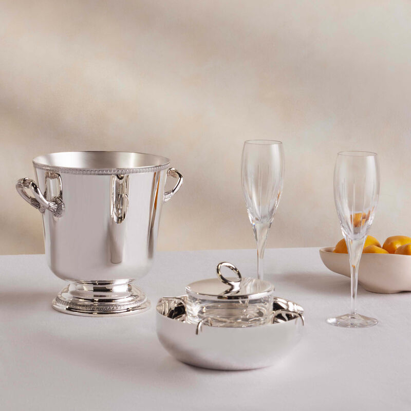 christofle malmaison ice bucket silver plated