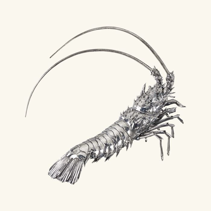 buccellati marina sailfish lobster sculpture silver large