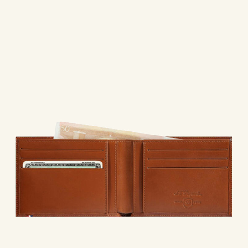 Line D Billfold Wallet Brown st dupont line d billfold wallet brown