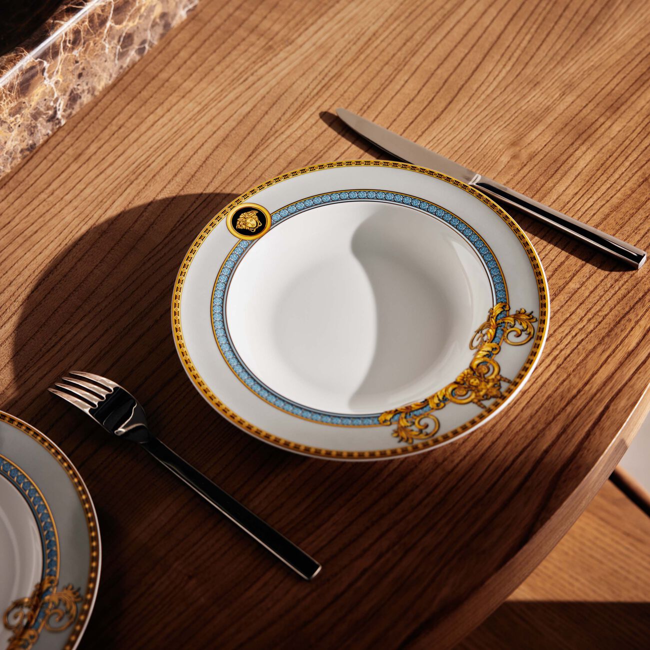 Prestige Gala Soup Plate Blue 22cm versace prestige gala soup plate blue 22cm