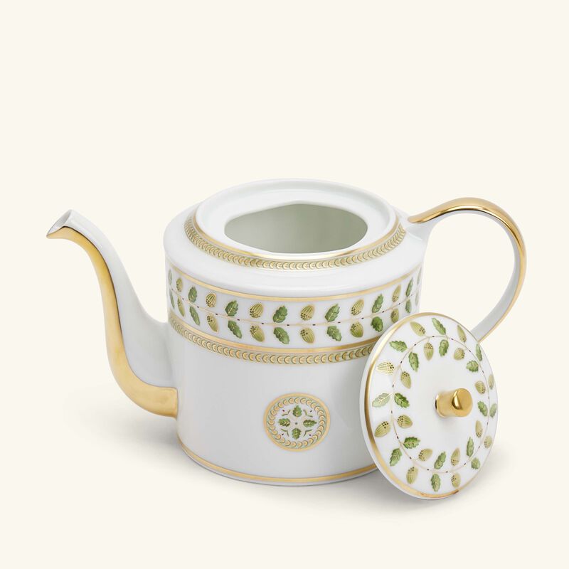 Constance Tea Pot Green bernardaud constance tea pot green