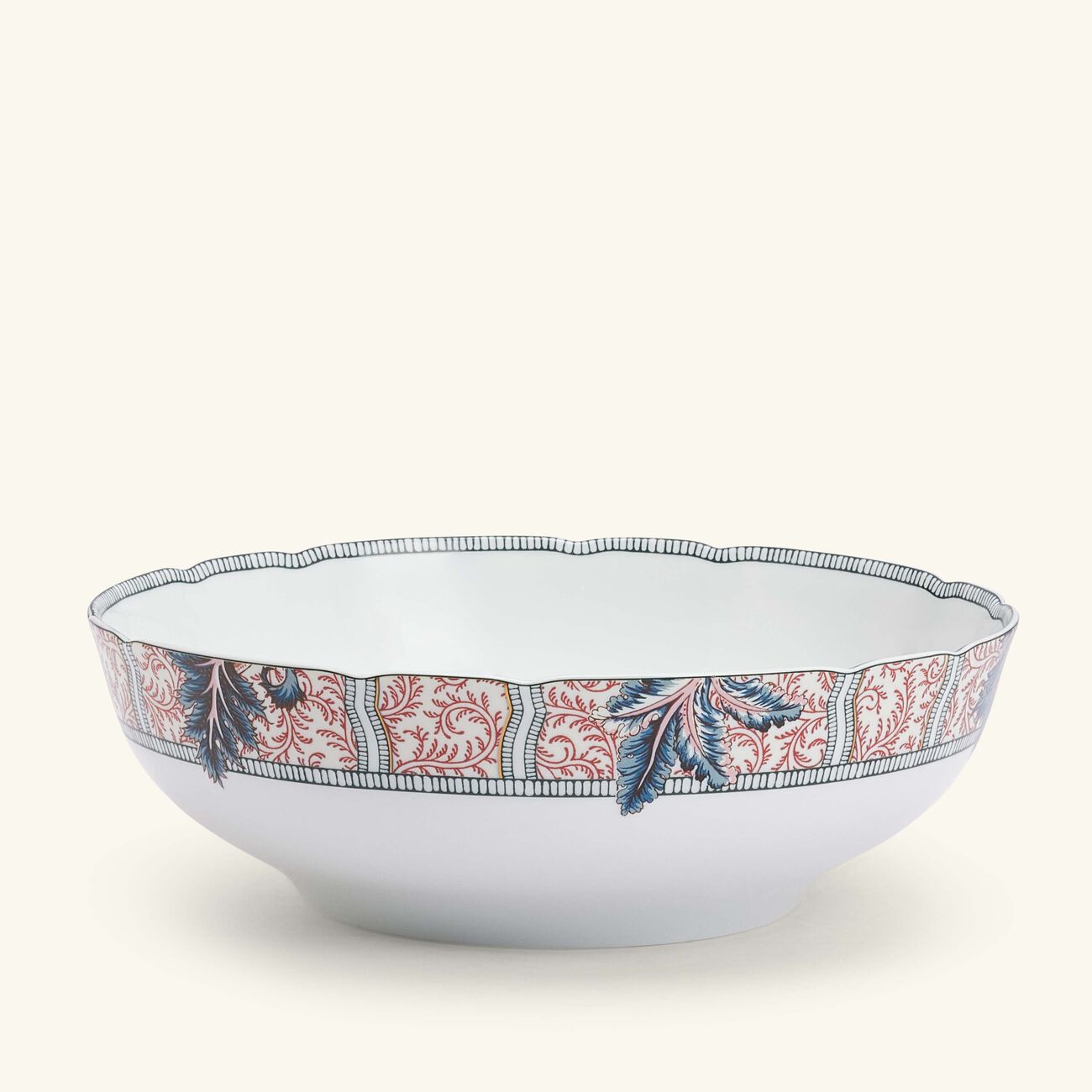 bernardaud collection braqueni  salad bowl red 25cm