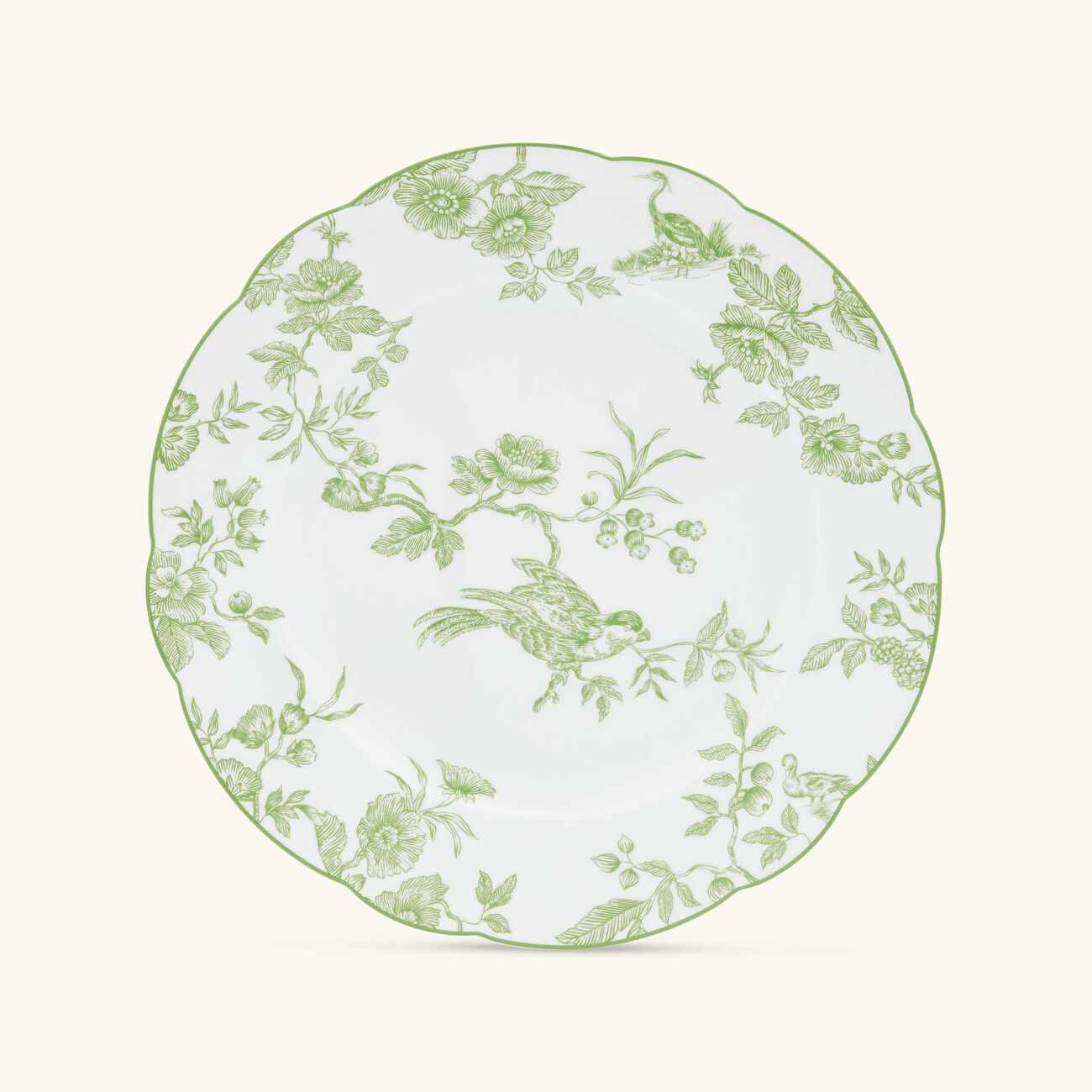 Albertine Dinner Plate Round Green 26cm bernardaud albertine dinner plate round green 26cm