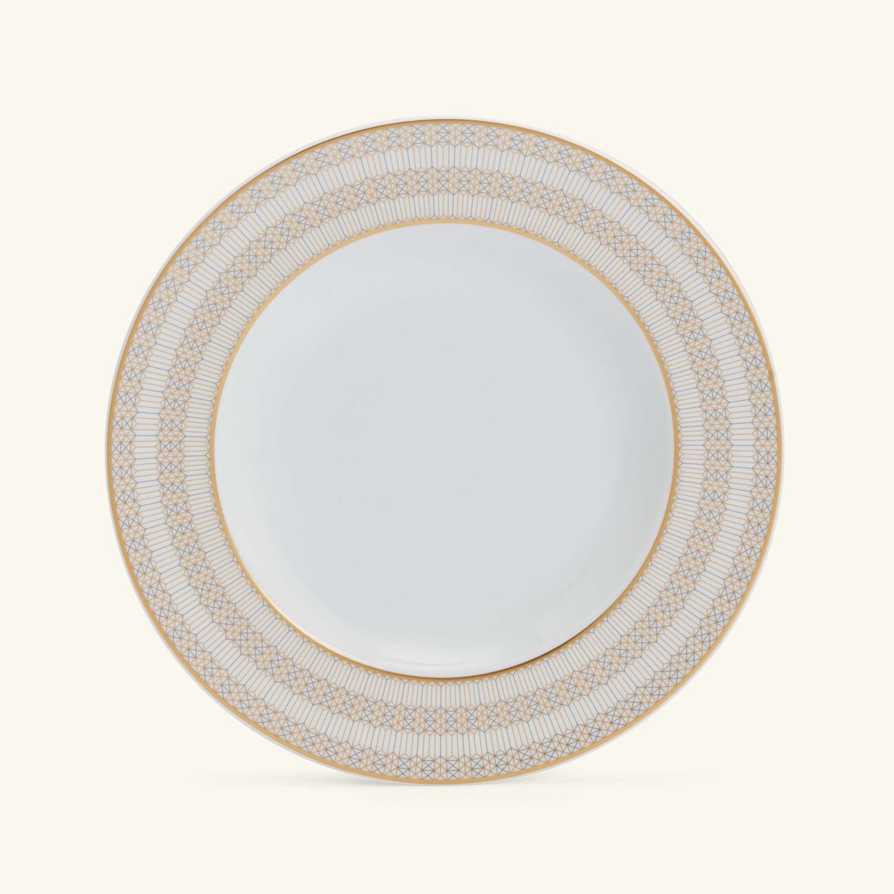 baccarat arcadia soup plate gold   platinum 23cm set of 2