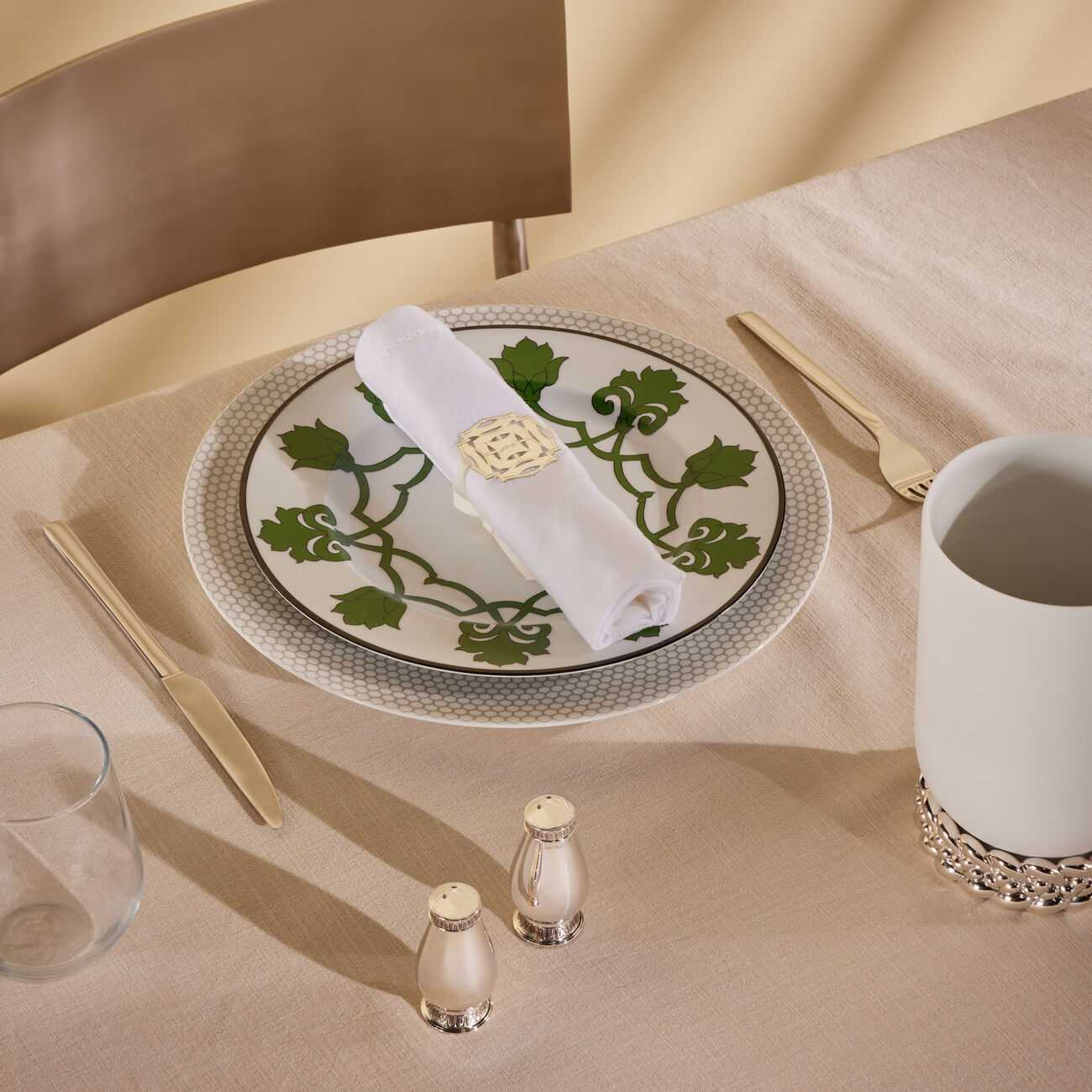 بينتو باريس طبق الطعام جايبور دائري أخضر 26 سم