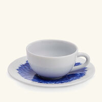 bernardaud in bloom coffee cup   saucer blue